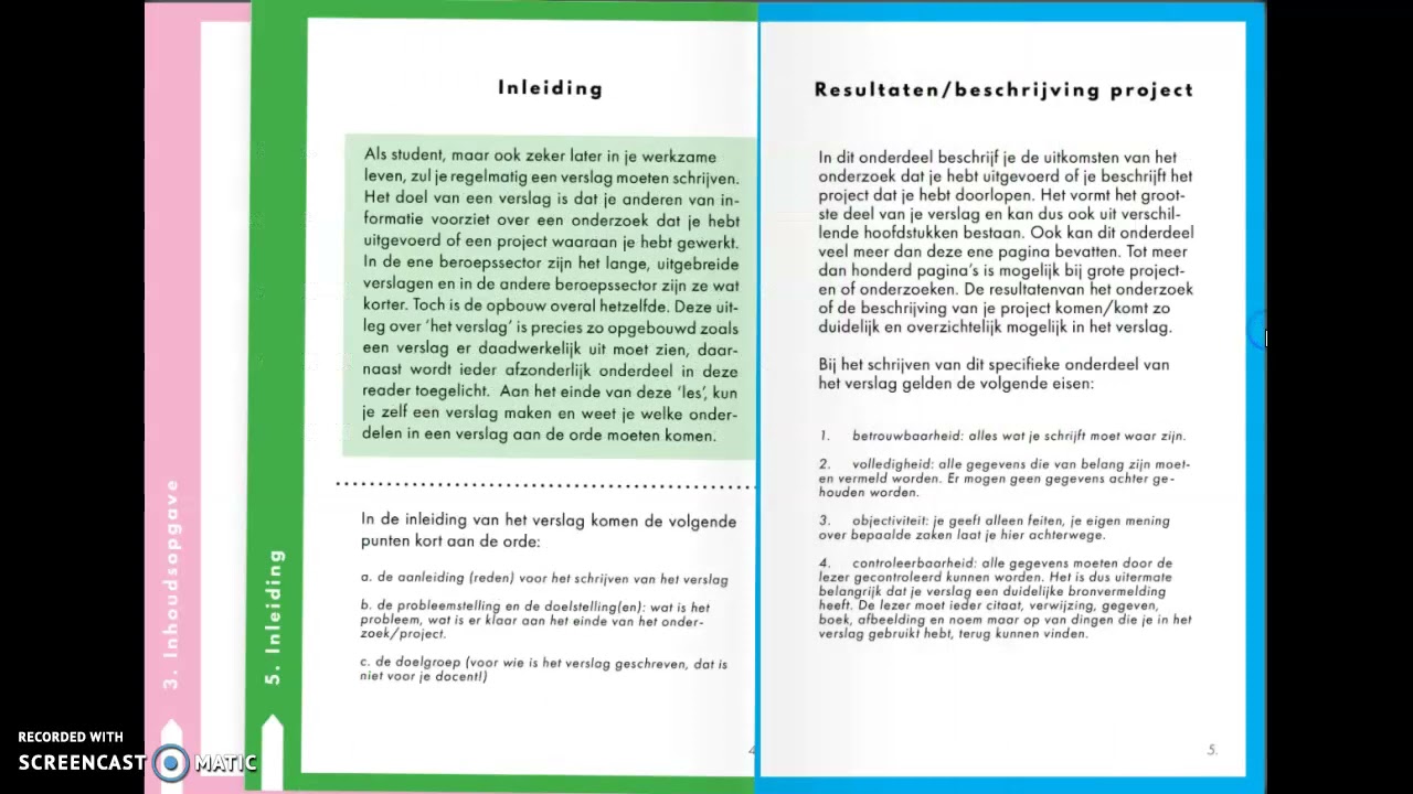 Een verslag schrijven. Hoe doe je dat?