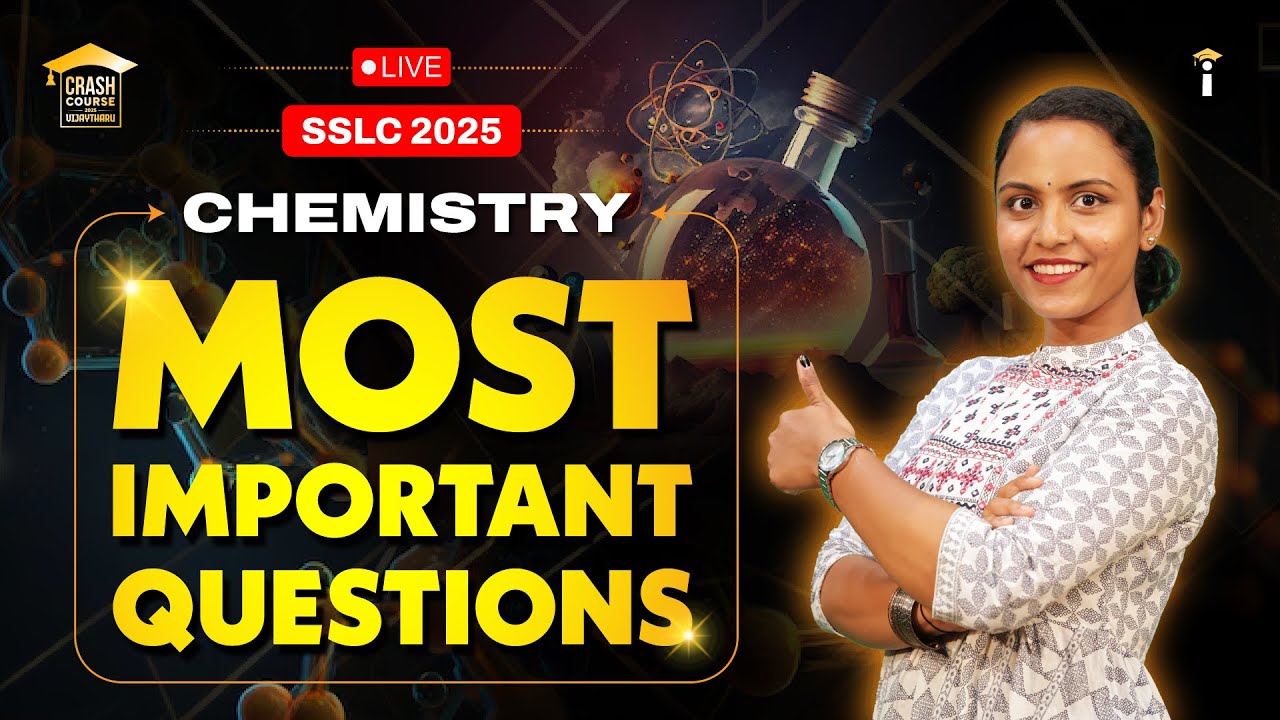 SSLC 2025 Chemistry 🔥 MOST IMPORTANT QUESTIONS! 🚀