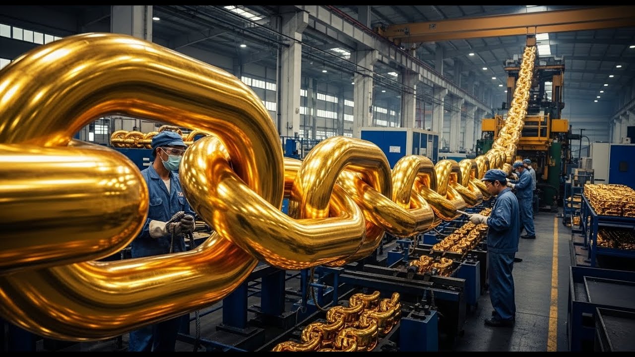 Forging Gold Chains | From Solid Gold Rods to Interlocked Links