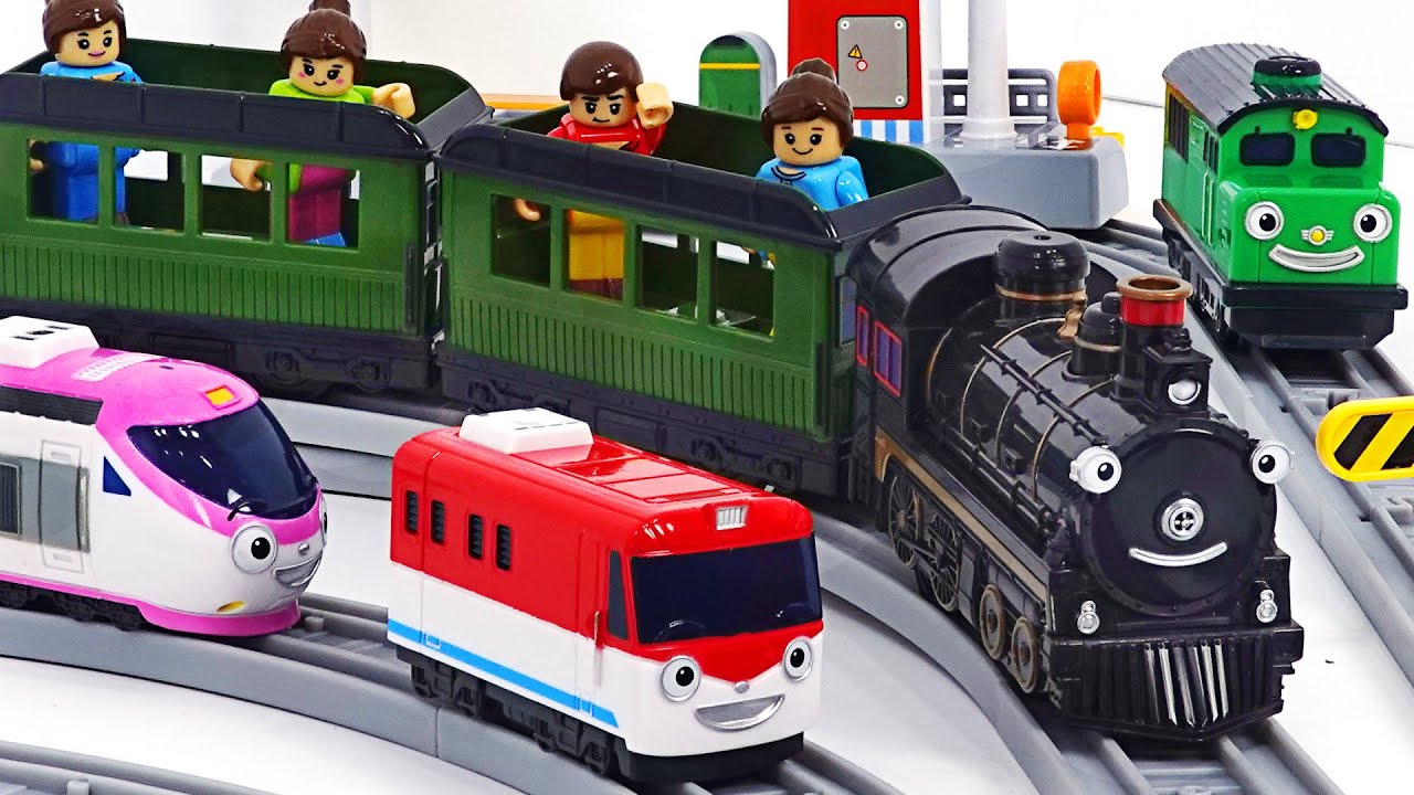 Let's go! Grandfather Train Steam! Help Titipo, Genie | PinkyPopTOY