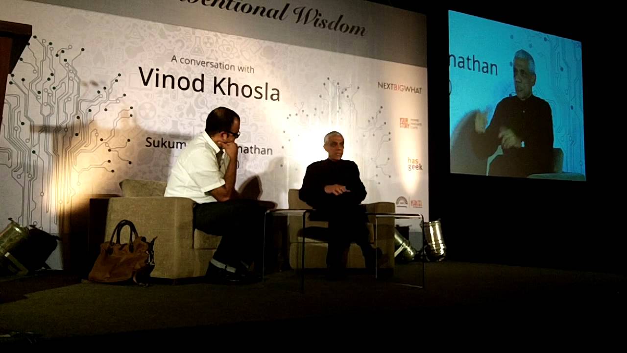 10 of 14   Sukumar Ranganathan, Editor, Mint, in conversation with Vinod Khosla