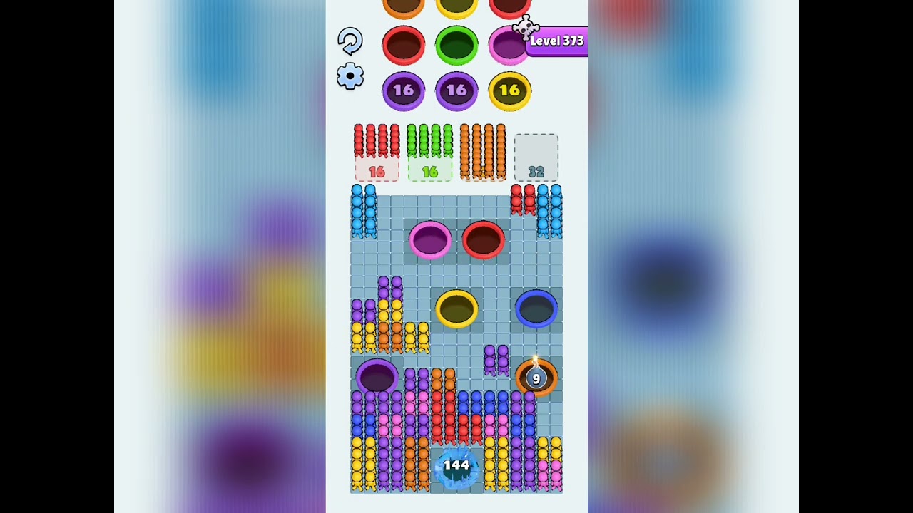 Hole People Level 373 Hard Walkthrough Solution