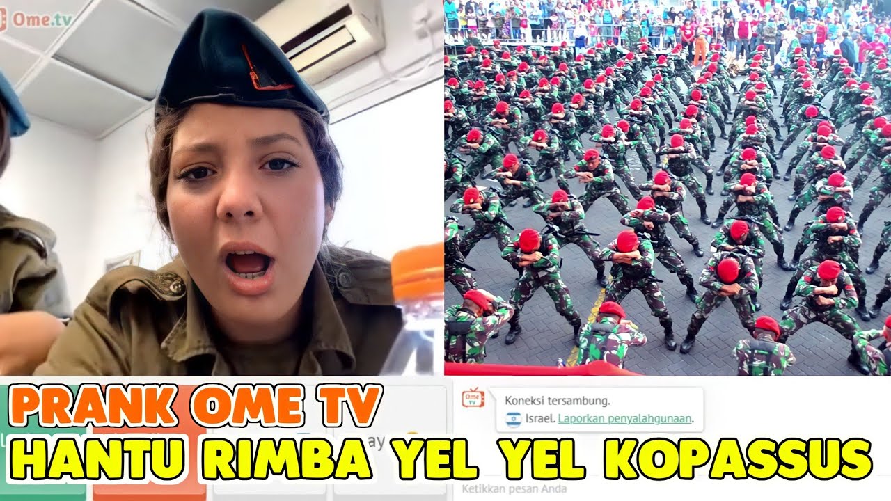 REAKSI TENTARA ISRAEL MELIHAT YEL YEL HANTU RIMBA  KOPASUSS