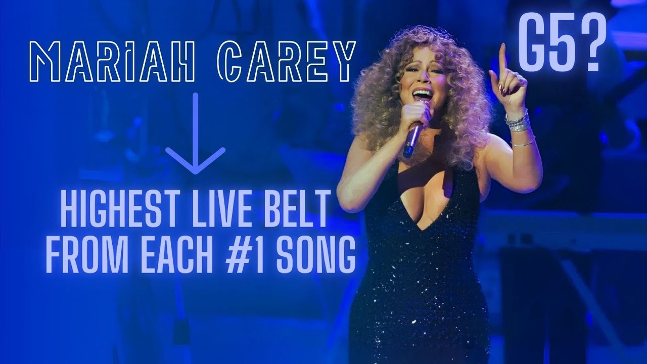 Mariah Carey - Highest Live Belt in Each #1 Song.