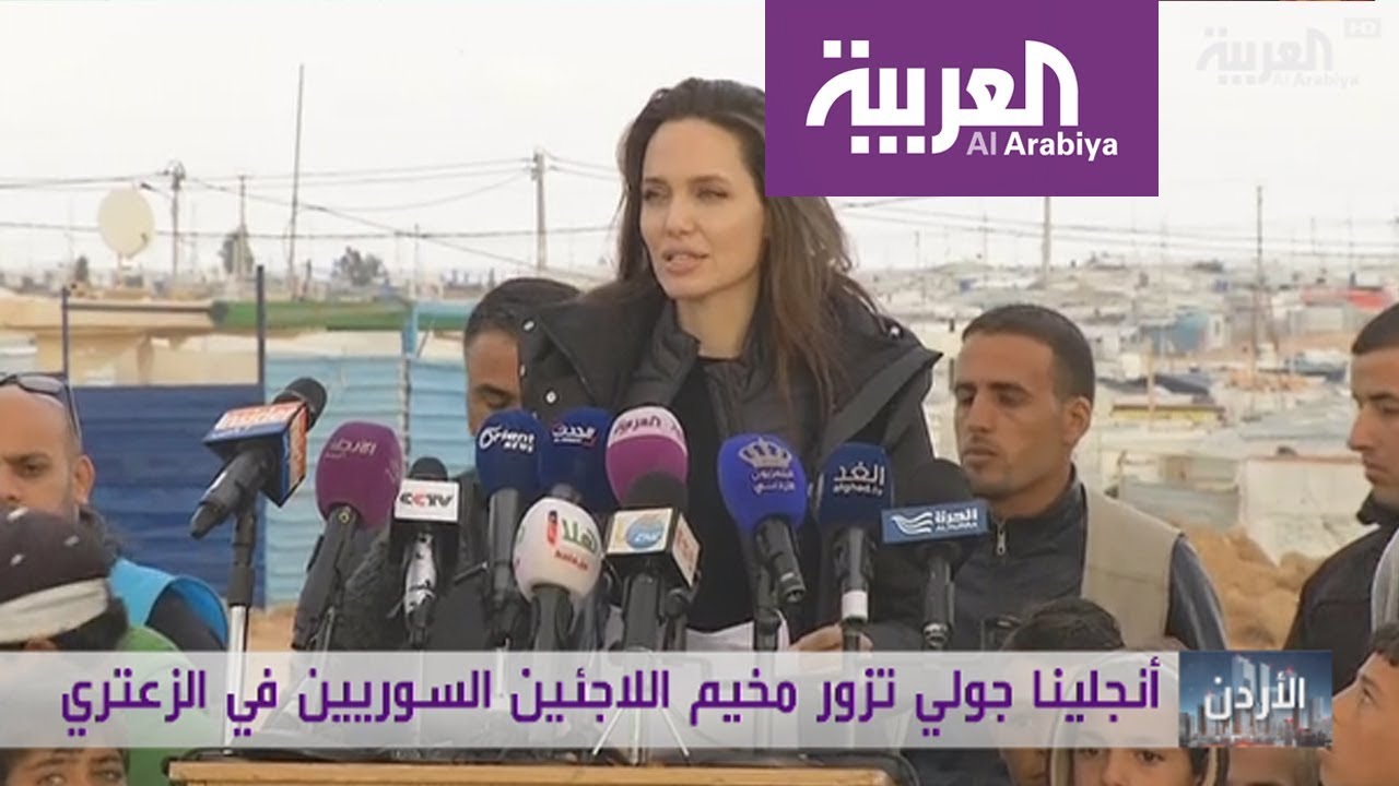 أنجلينا جولي للمرة الخامسة في الزعتري