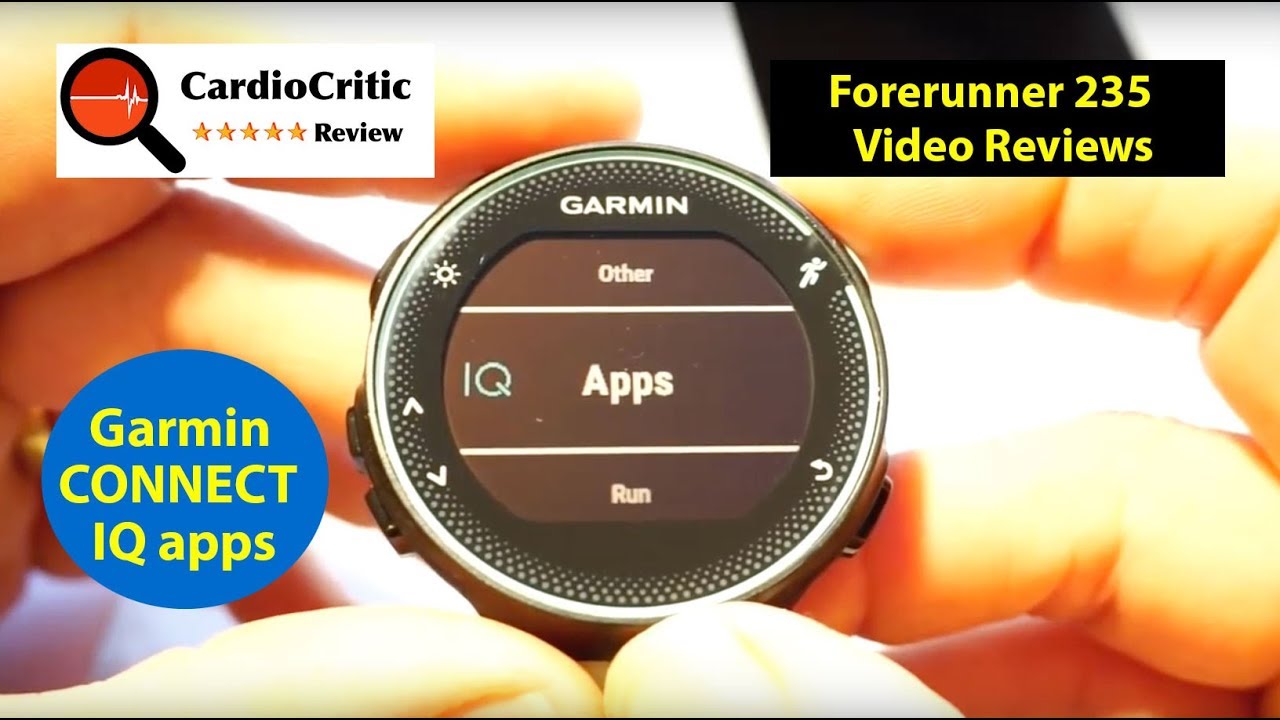 Garmin Forerunner 235 - Connect IQ - widgets, applications, data fields and clock faces