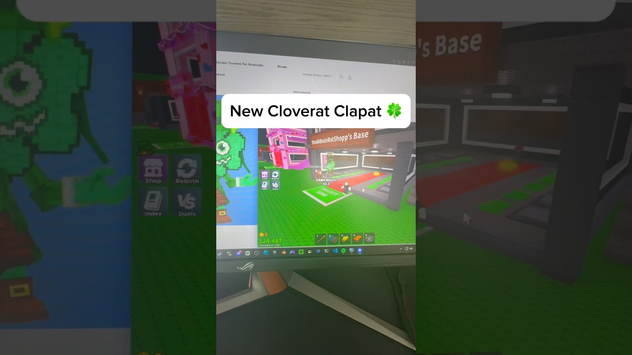 W cloverat clapat ☘️ #stealabrainrot #sab