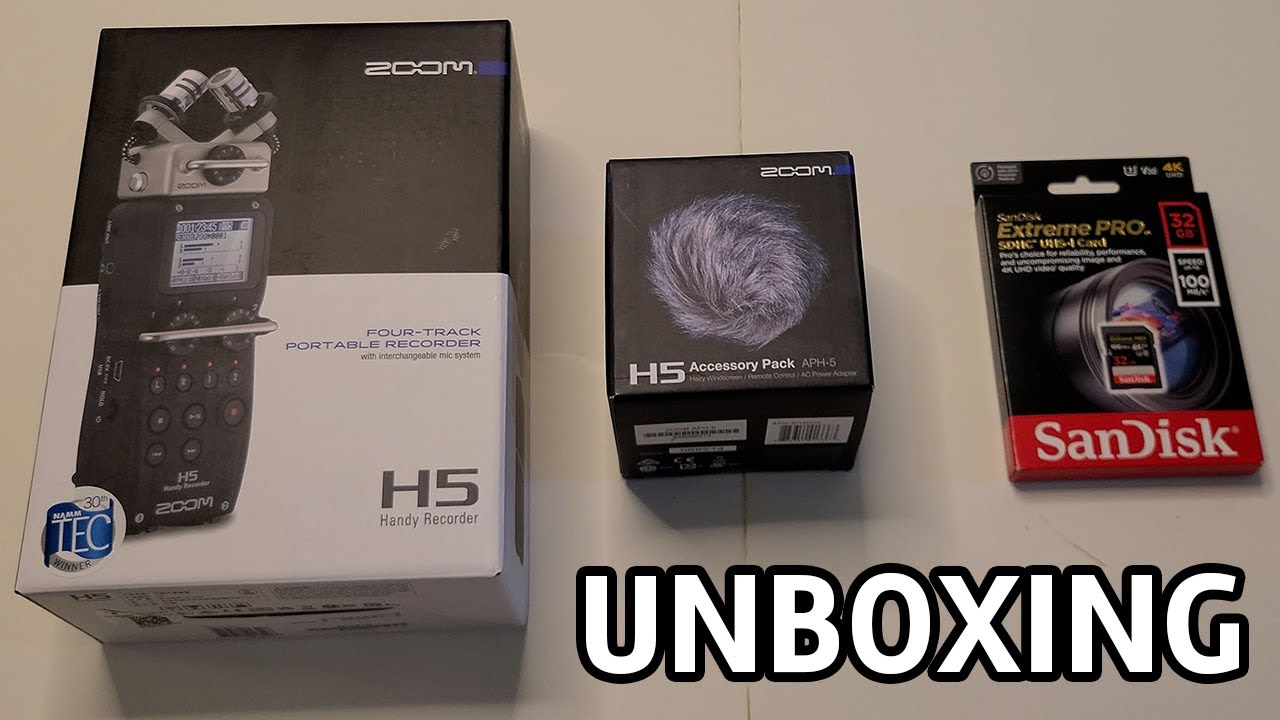 Zoom H5 and Accessories Unboxing