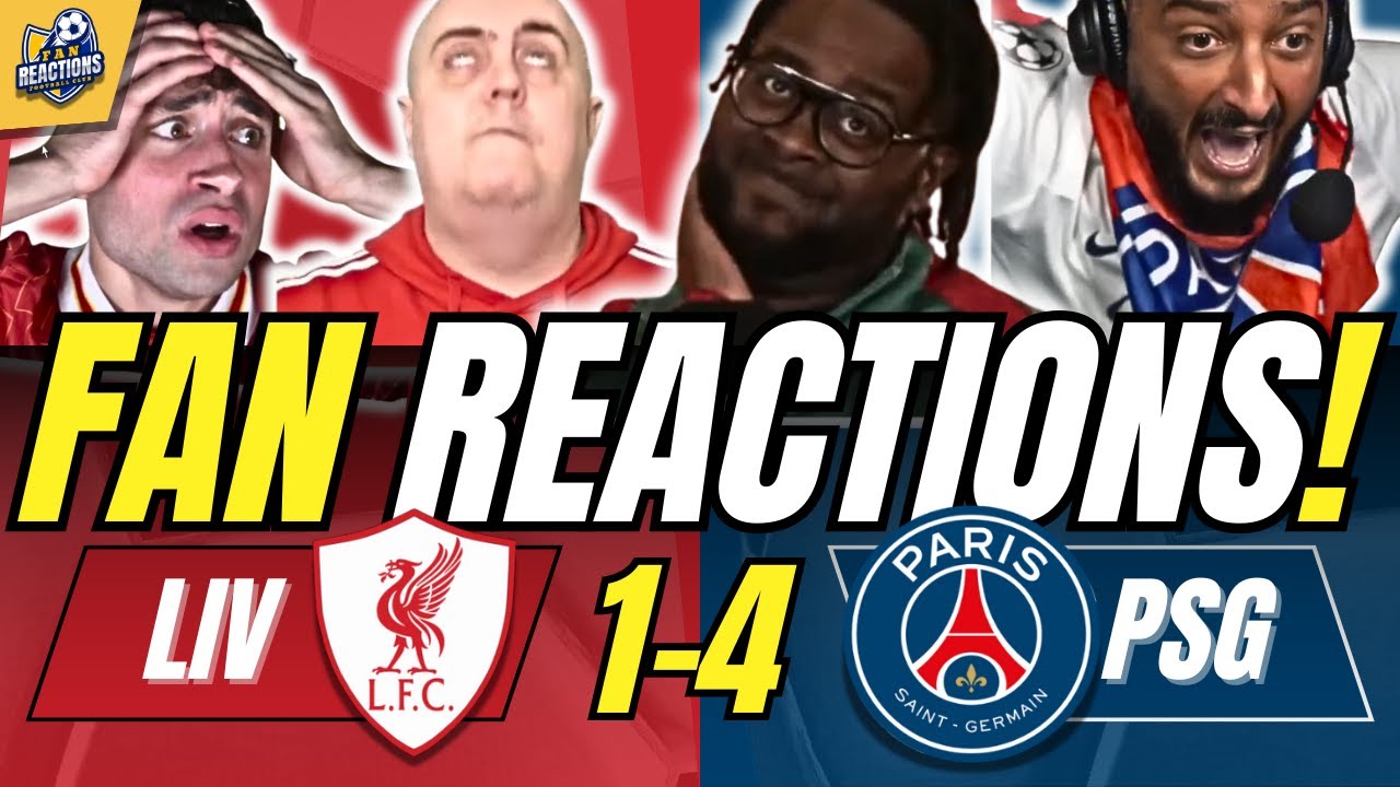 LIVERPOOL FANS DISHEARTENED😖REACTION TO LIVERPOOL 1-4 PSG | UEFA CHAMPIONS LEAGUE FAN REACTIONS