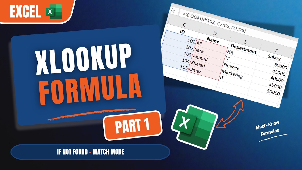 How to Use If Not Found & Match Mood In Xlookup Formula