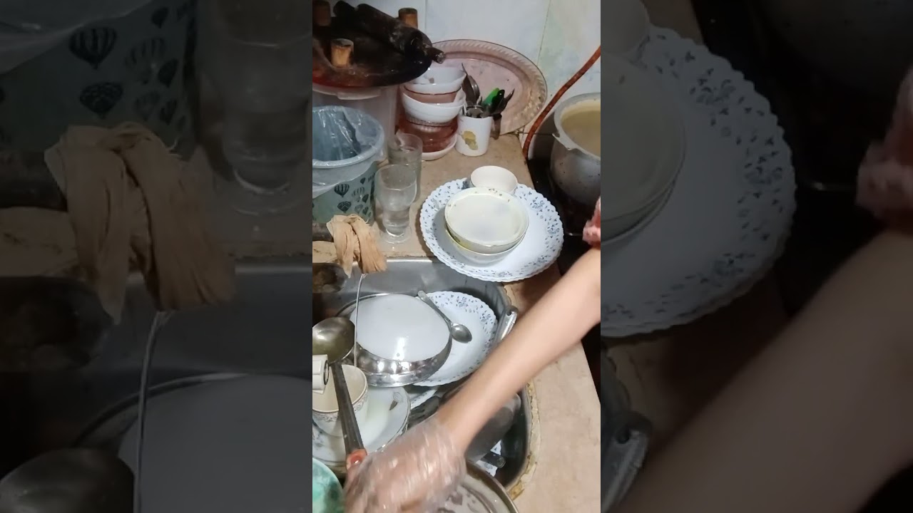 dish washing #daliy routine #cooking in the kitchen