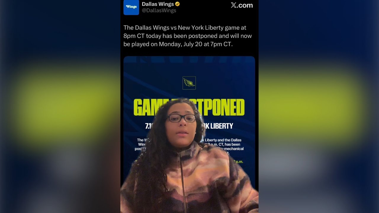 Матч Dallas Wings и New York Liberty ПЕРЕНЕСЕН