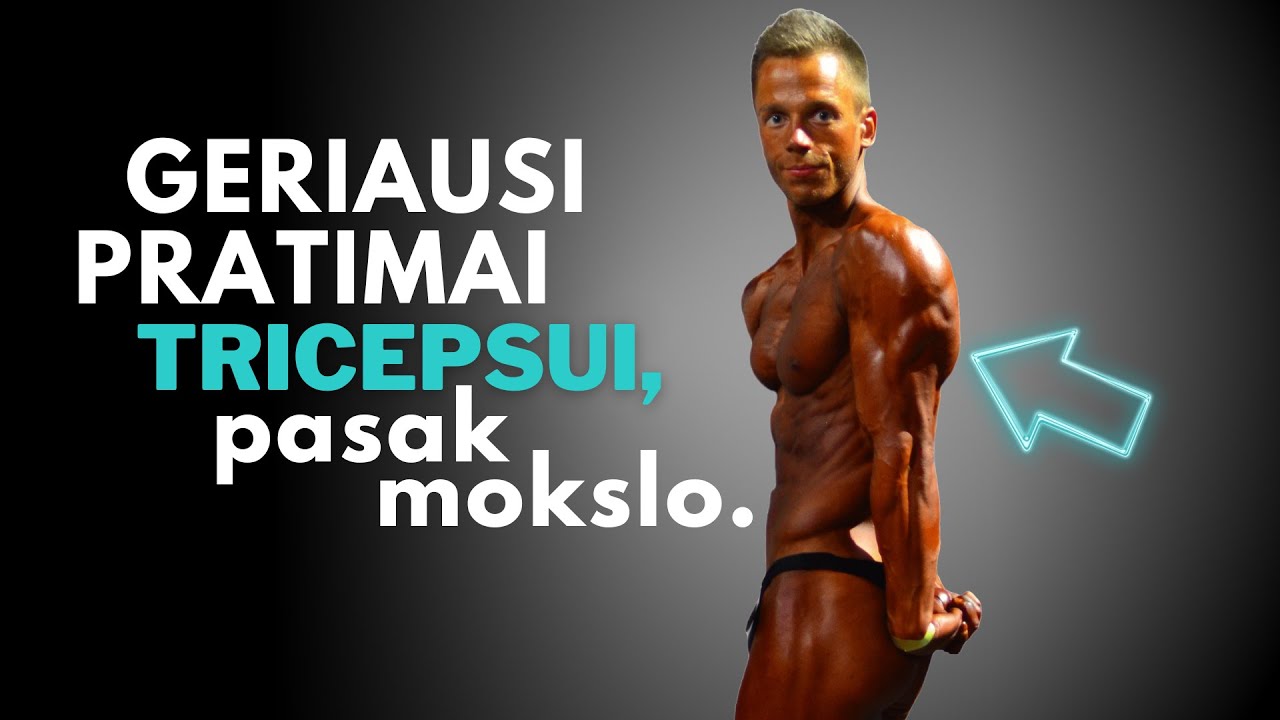 Geriausi pratimai tricepsui, pasak mokslo 🧠🎓