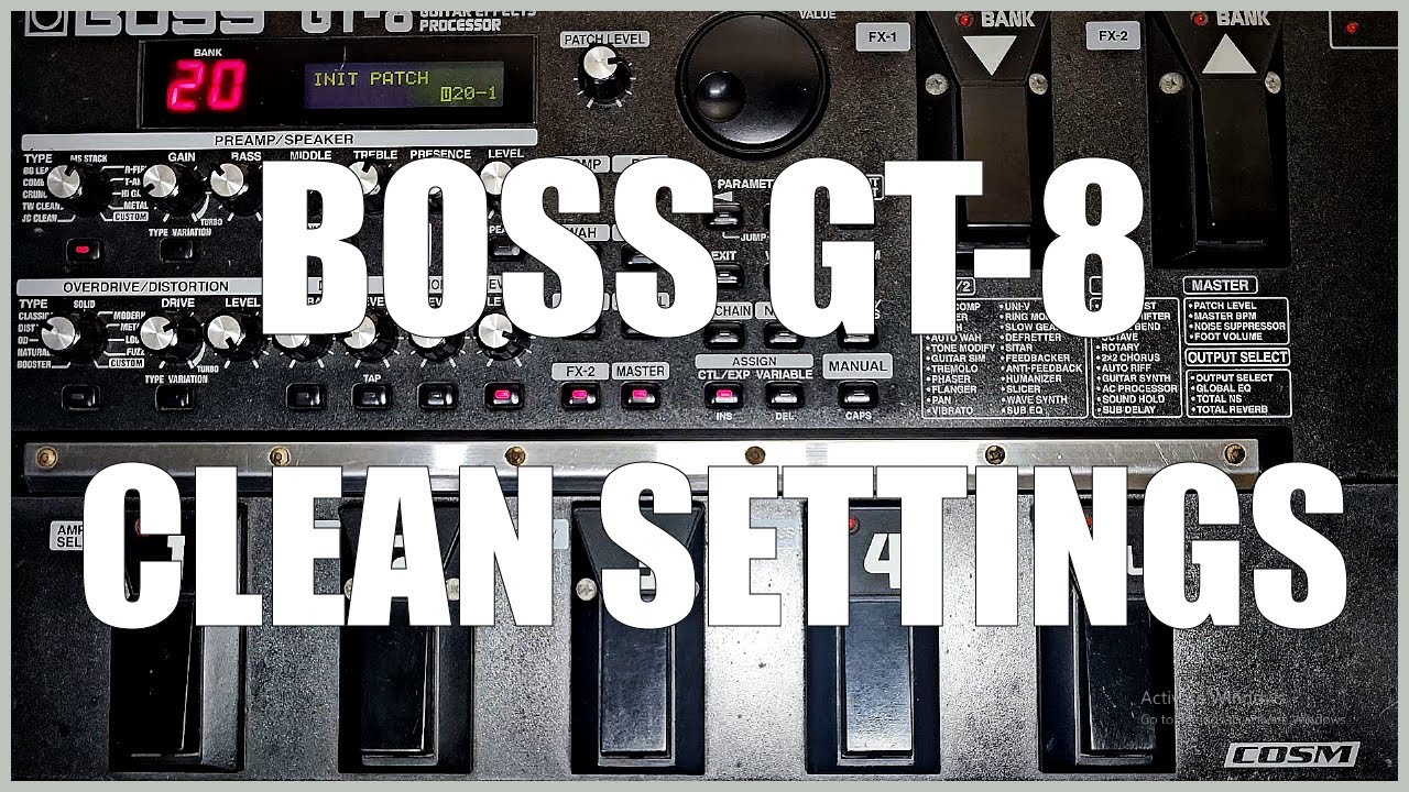 GT66: BOSS GT-8 | Clean Settings