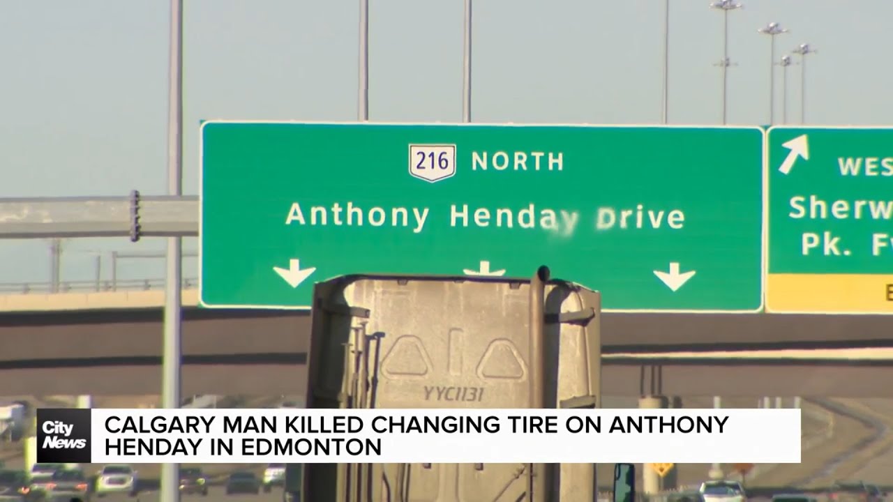 Calgary man killed changing tire on Anthony Henday in Edmonton