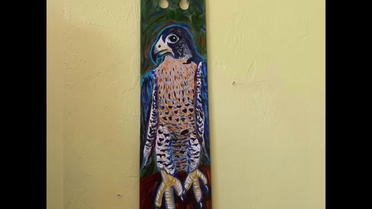 PERRIGRINE hand-painted fan blade - Samm Wehman Art