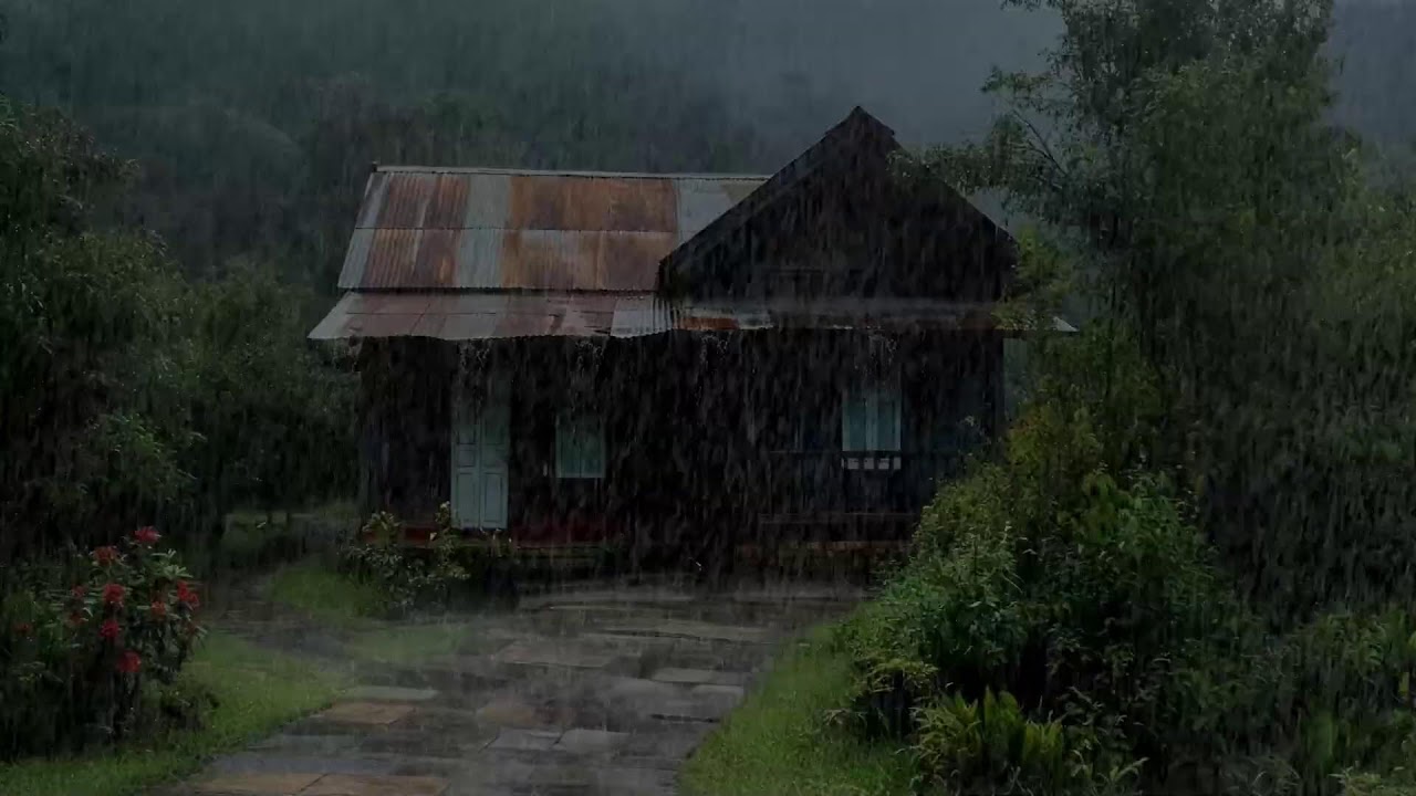 Laisse-toi bercer 🌧️ Pluie douce à la campagne pour sommeil profond et apaisant