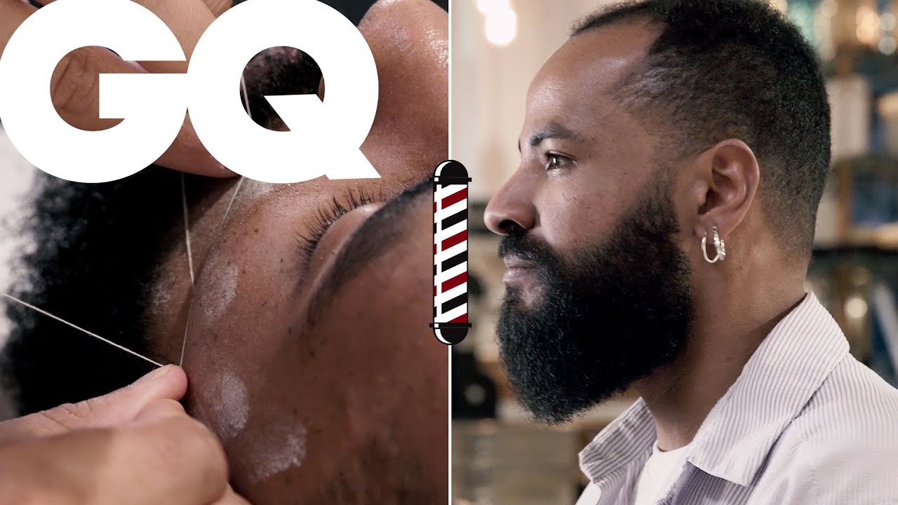 L’épilation au fil relaxante chez le barbier | CUT | ASMR | GQ