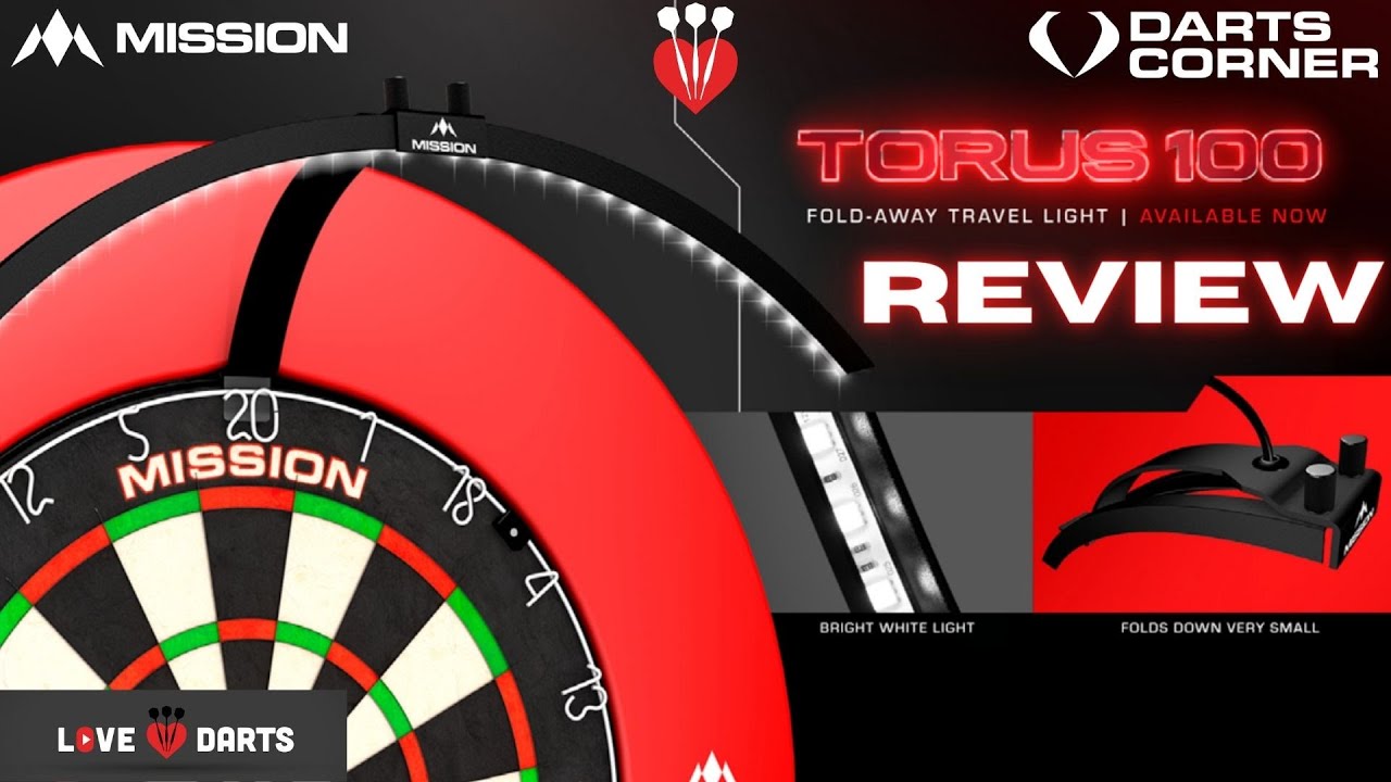 LoveDarts - Mission Torus 100 - NEW PORTABLE Lighting System - Mission 2021 Autumn Launch