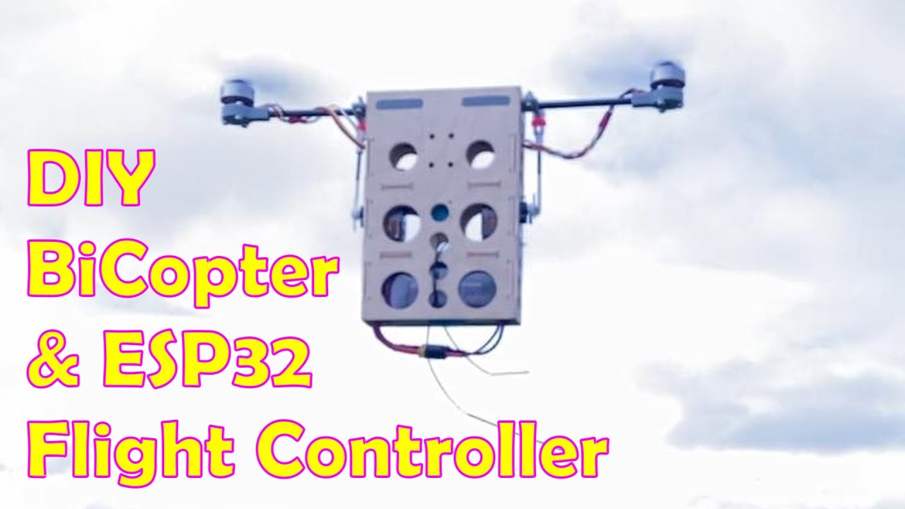DIY BiCopter / Dualcopter & ESP32 Flight Controller ~ 2nd Flight