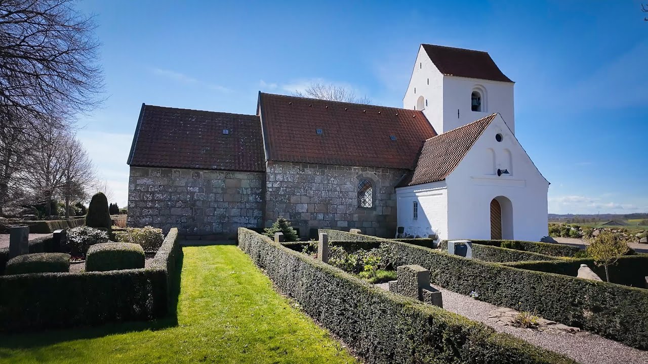 🌹 Sem Kirke 🌹 Sem Sogn: Hem: Sem: Svenstrup: Skrødstrup: Mariager: Mariager Fjord: Danmarks Kirker