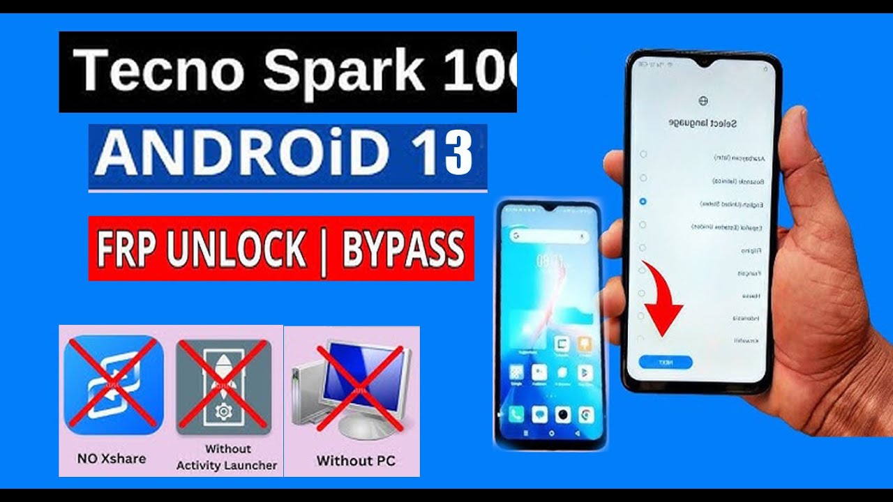 Tecno SPARK 10  Google/ FRP Bypass (without pc) Android 13 (New Method 100000% Working)