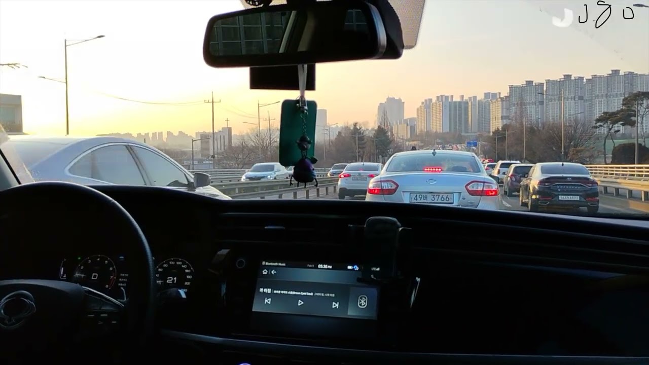 드라이브. 뷰티풀 코란도 음악 드라이브. Ssanayong Korando pov drive