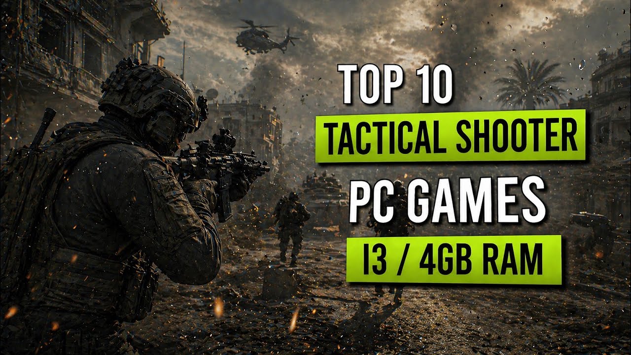 Top 10 Best TACTICAL Games for Intel i3 4GB RAM