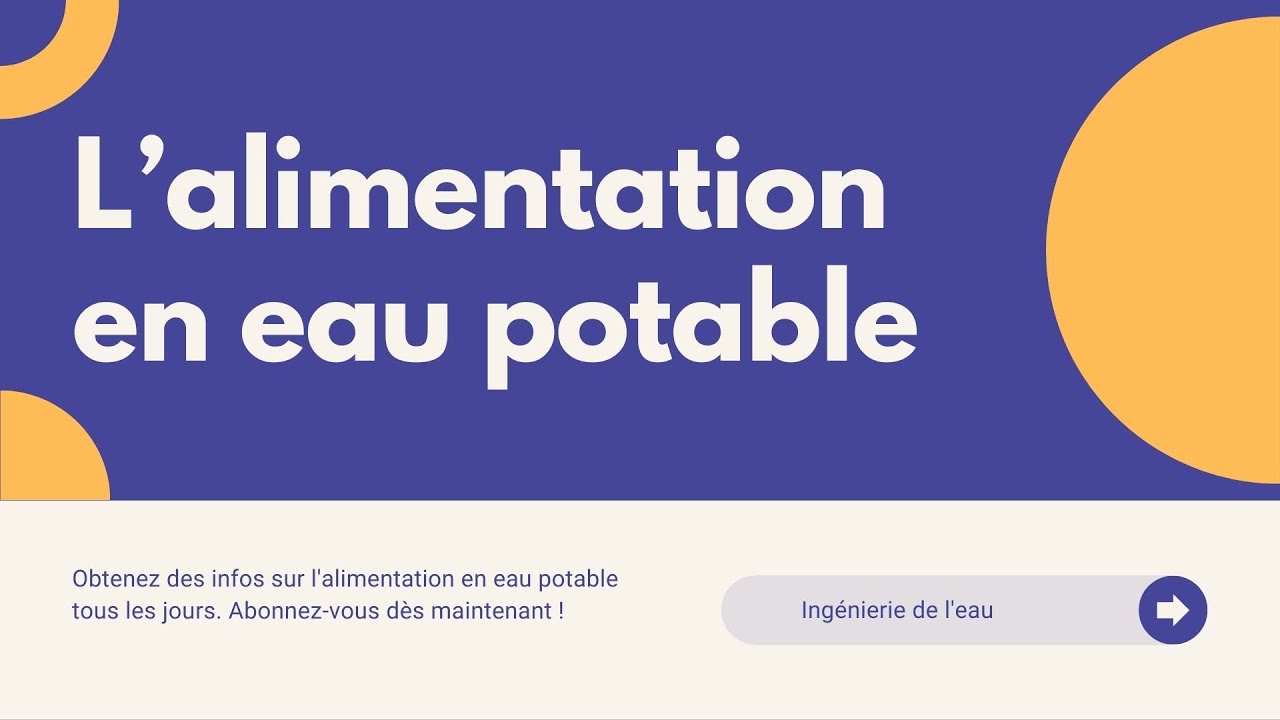 La minute Alimentation en eau potable : Jeu-test N&deg;2