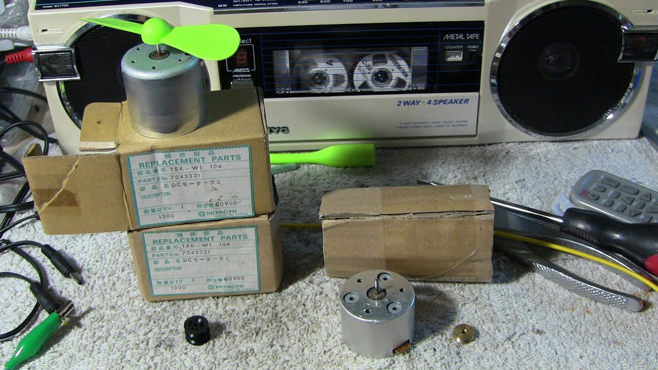 13 5 volt Clockwise motor test ebay ELECMENTS13 used in Brother OT-448 SANYO M-X720 MR-X5