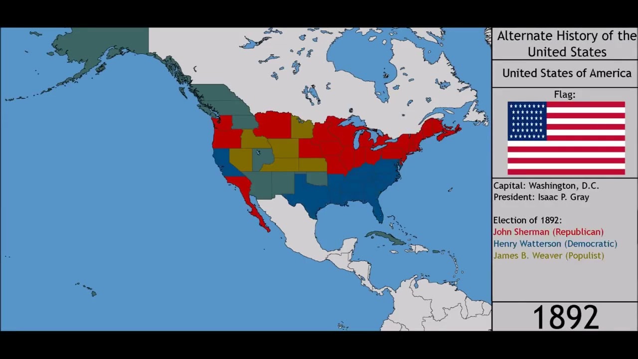 Alternate history of usa (1776 - 2017) by coltania mapping