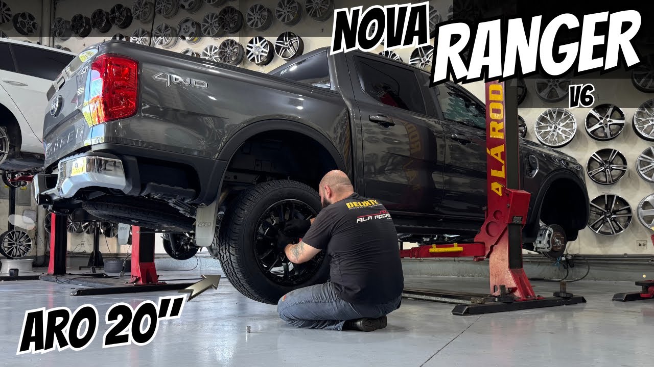Montamos Rodas Esportivas Off-Road Aro 20 na Nova Ford Ranger V6