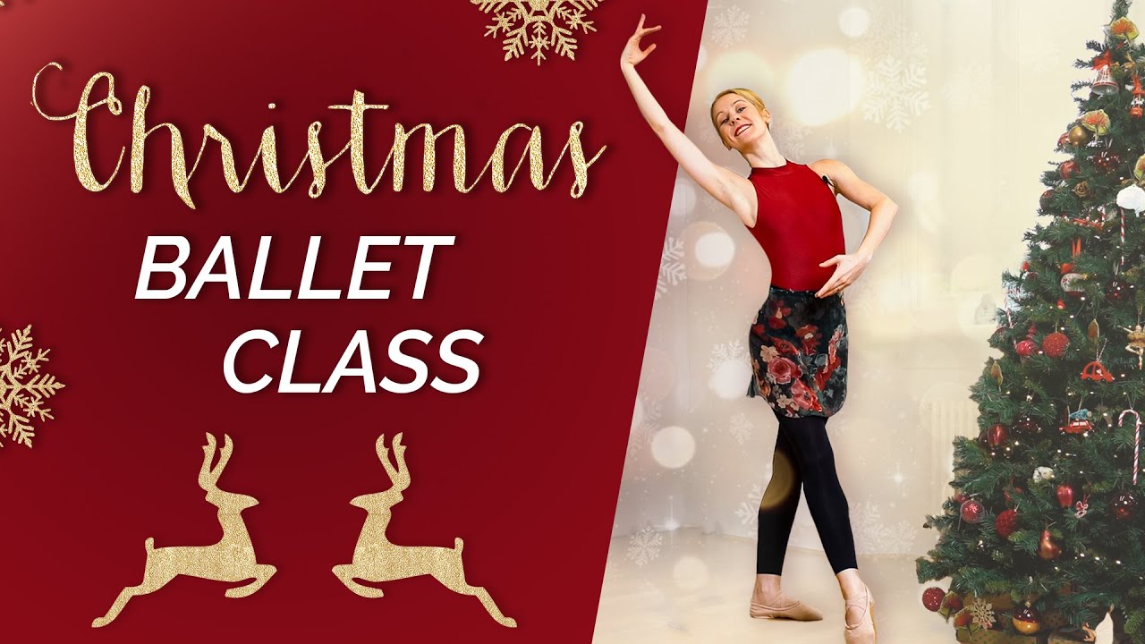 35 min Christmas Ballet Class designed for beginners but enjoyable by all!