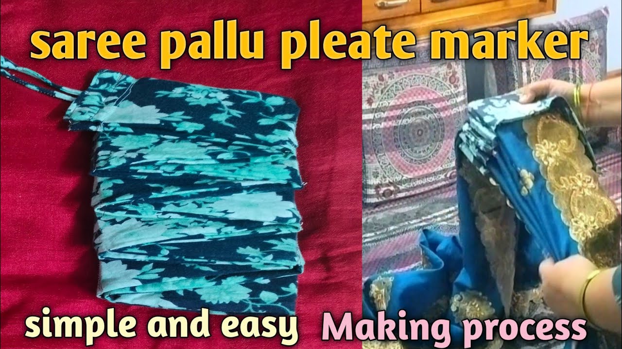 No iron No prepleating/Budget లో pleate maker ready#diy