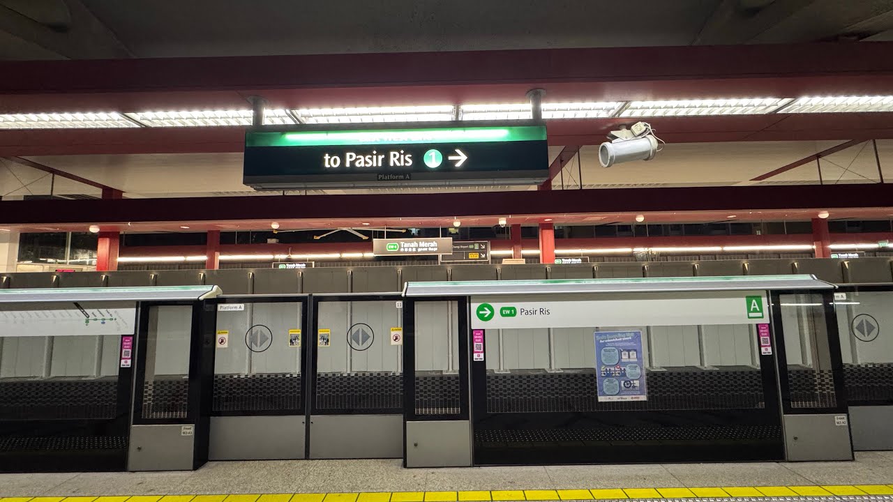 Riding through Tanah Merah Platform A one last time