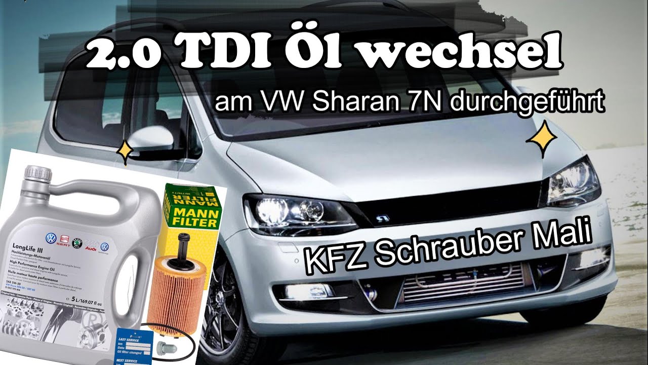 2.0 TDI Öl wechsel (am VW Sharan durchgeführt) (2 0 TDI oil change carried out on VW Sharan)