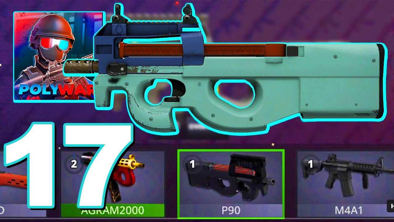 POLYWAR - Gameplay Walkthrough Part 17 - P90 (Android Games)