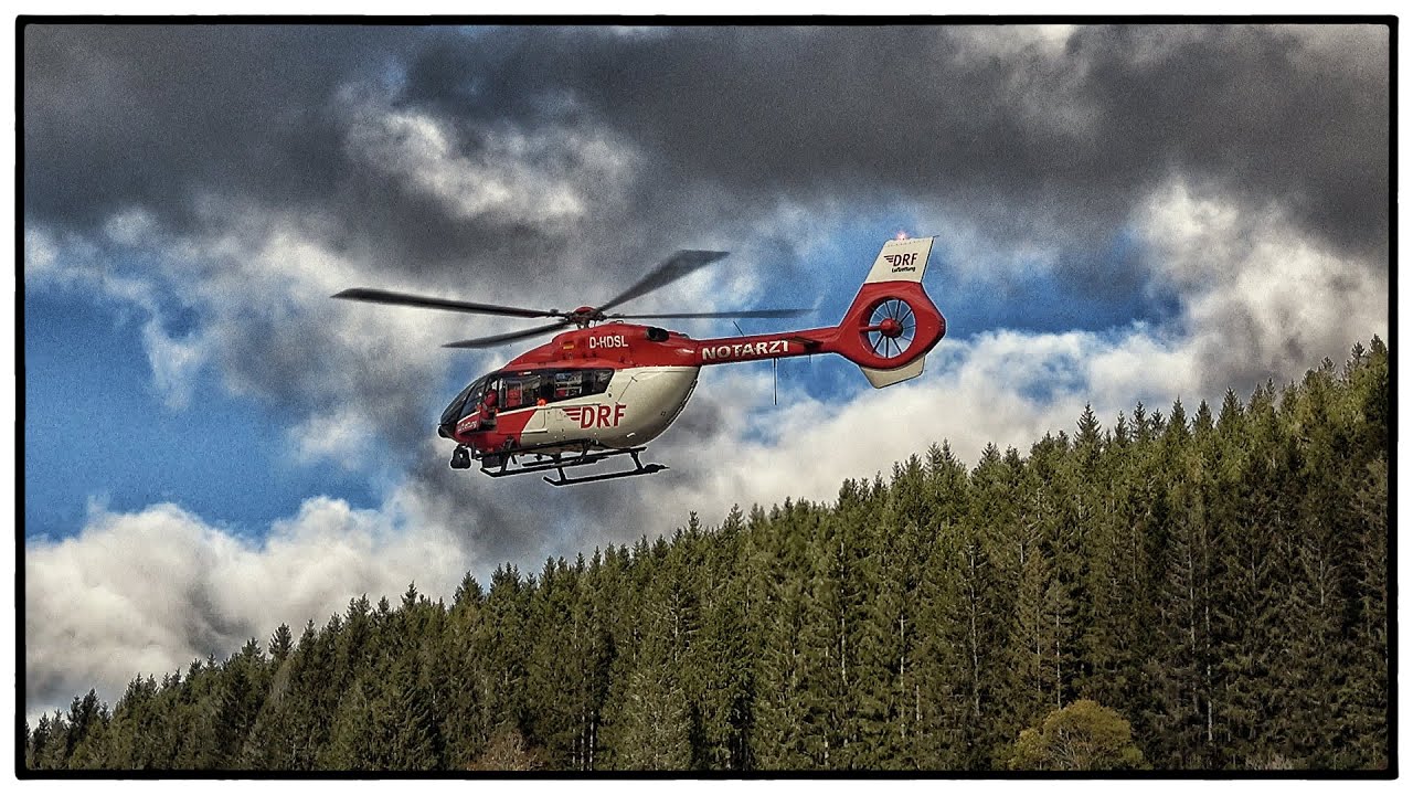 Teamarbeit: DRF Luftrettung Christoph 11 & Bergwacht Schwarzwald | Helfen Sie mit! (D-HDSL / H145)