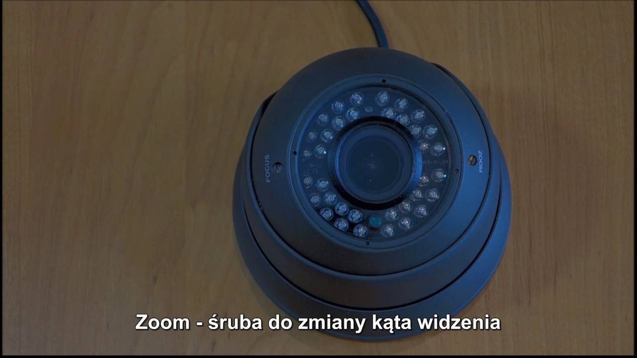 Regulacja obiektywu w kamerze kopułowej ESDR-CV1220/2.8-12mm