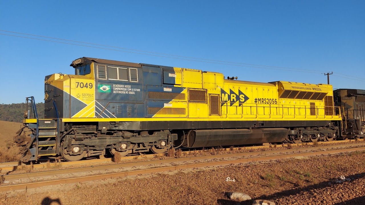 Mini Viagem a Bordo da locomotiva SD70 LC, passando em VMA pelo Viaduto de Jeceaba - MG