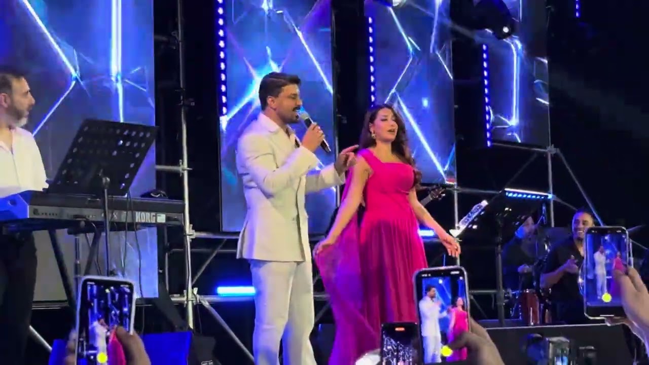 ديو حمزة المحمداوي و رحمة رياض اول مرة كاملة في حفل بغداد