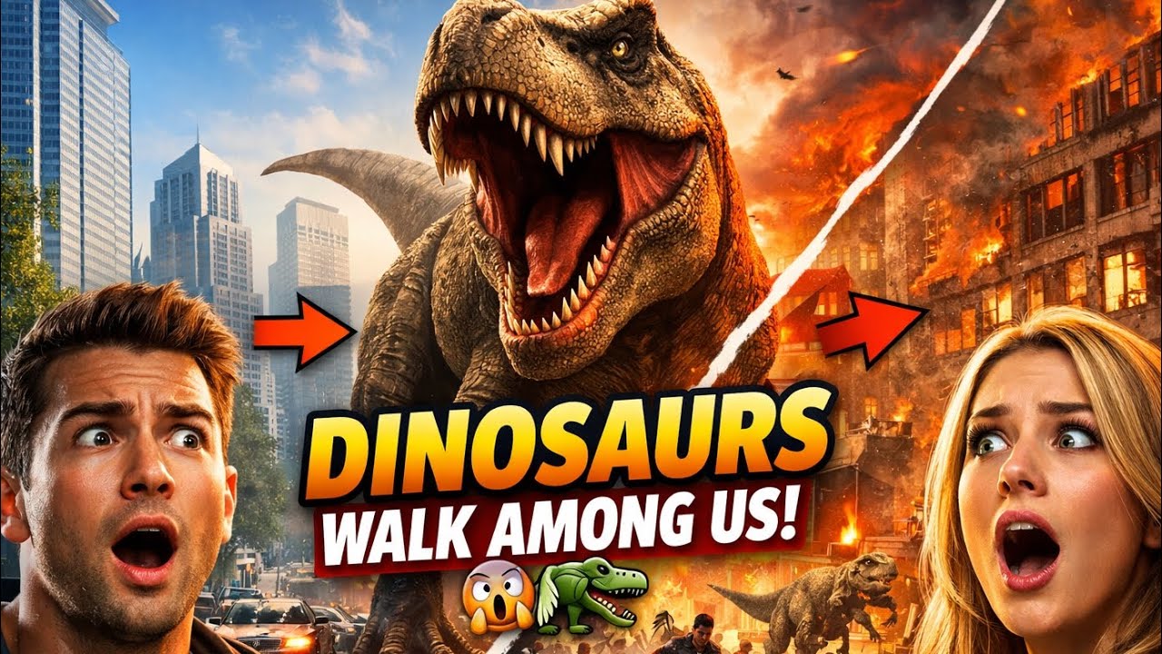 What If Humans and Dinosaurs Lived Together Today? 🦖😱