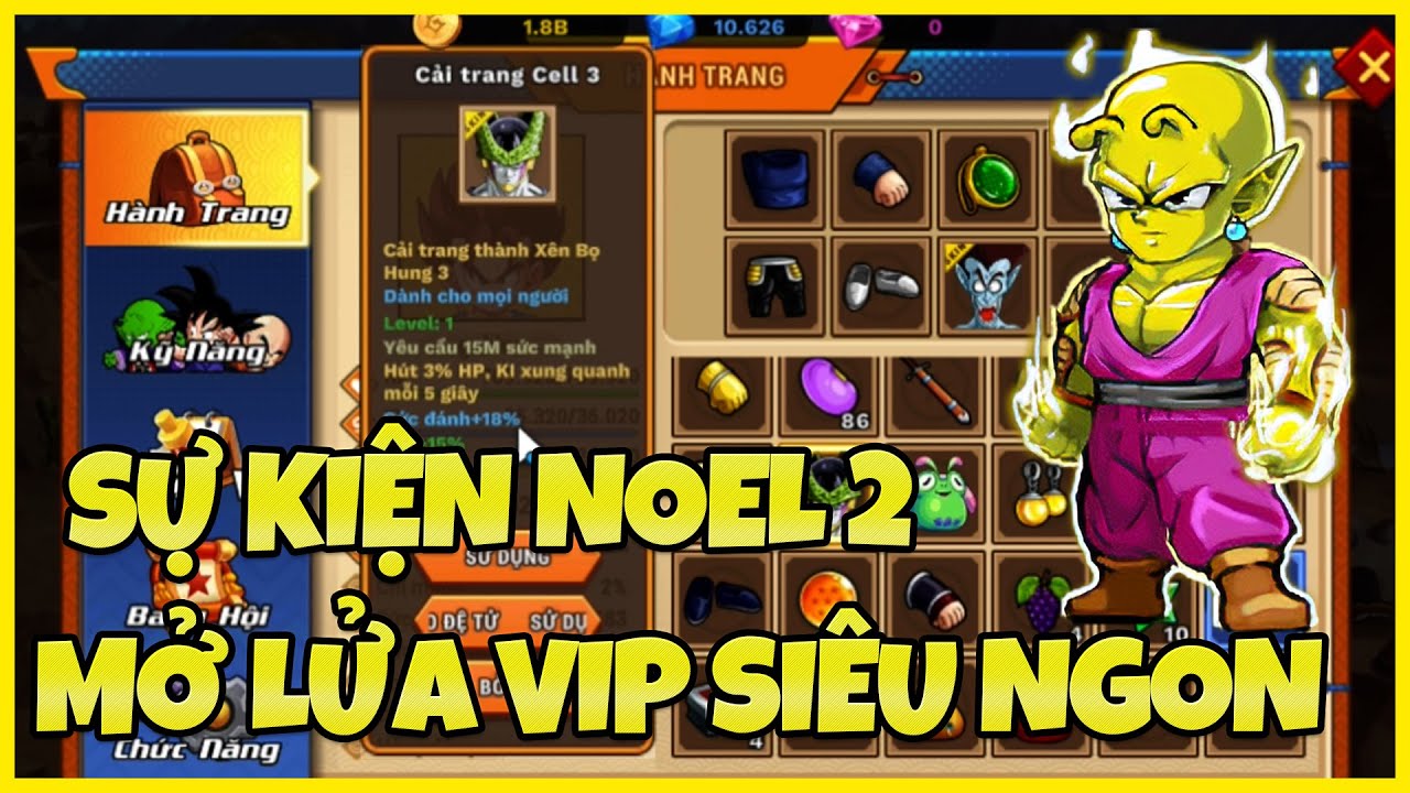 NGỌC RỒNG AWAKEN  - SỰ KIỆN NOEL 2 CỰC NGON ... DÙNG LỬA VIP RA TOÀN ĐỒ XỊN