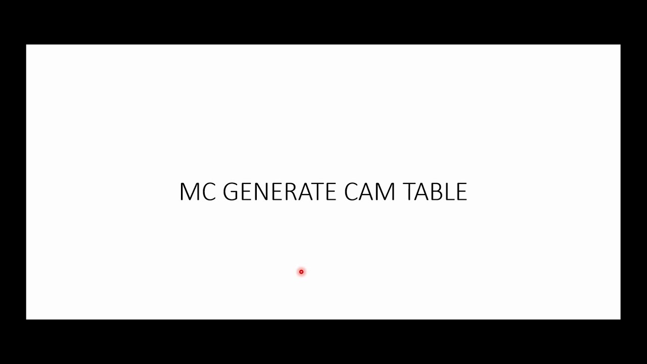 Hareket Kontrol Sistemleri-45-MC Generate Cam Table