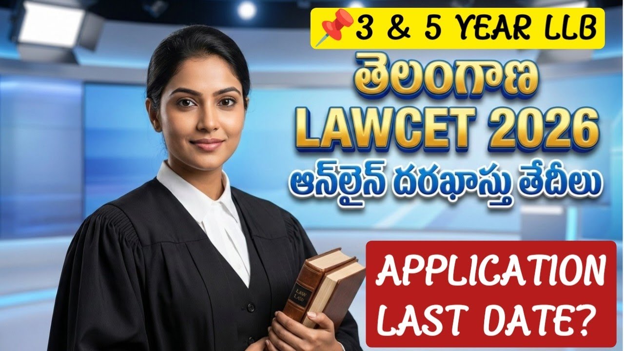 Telangana Lawcet 2026 Application Dates@StudentUpdates247 