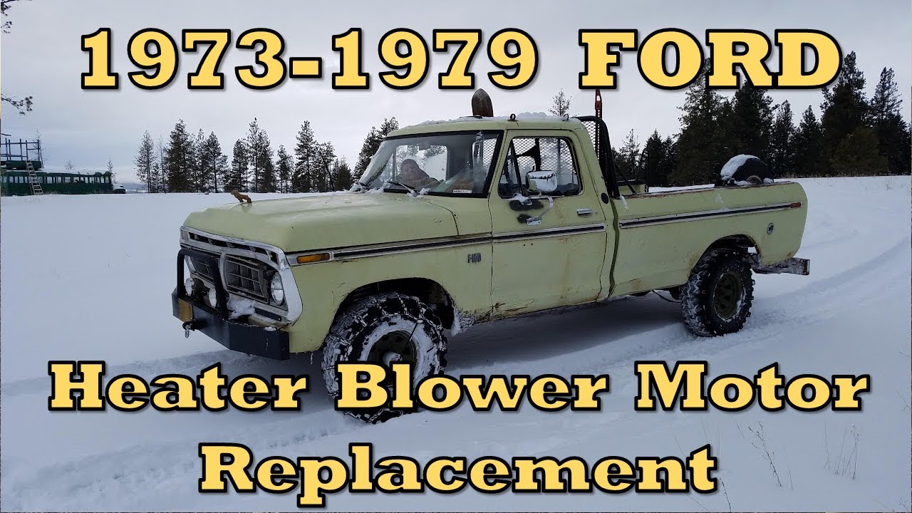 1973-1979 Ford F-150 F-250 non-A/C Heater Blower Motor Removal