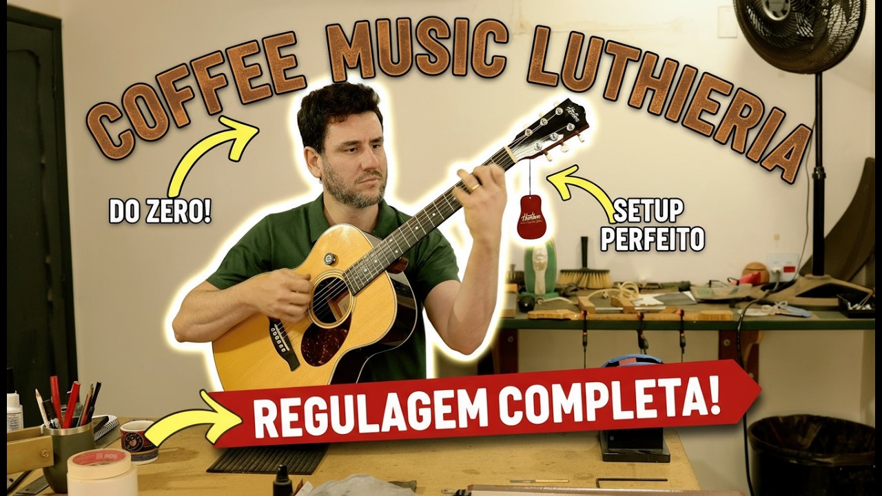Regulagem Completa de Viol&atilde;o Hertom OM Stage &mdash; Do Zero ao Setup Perfeito | Luthier #luthieria
