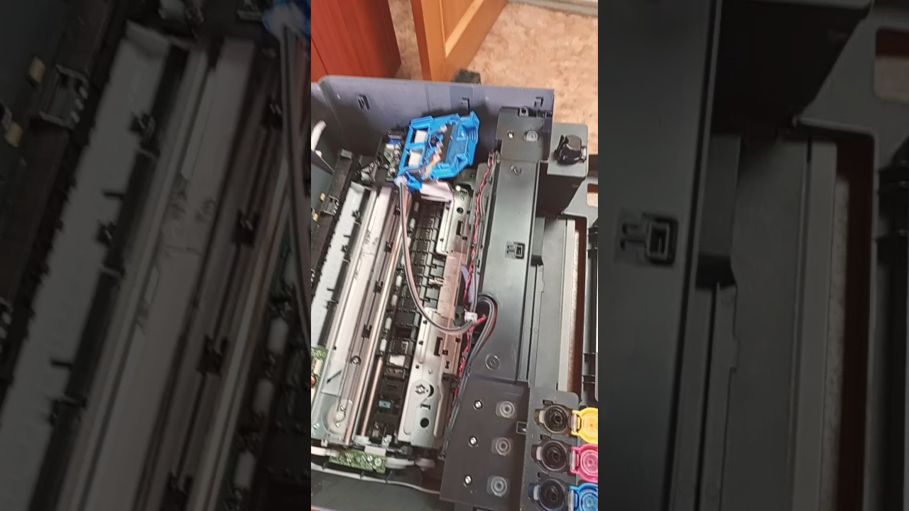 Удаление воздуха из магистрали HP Smart Tank 500 самотеком.