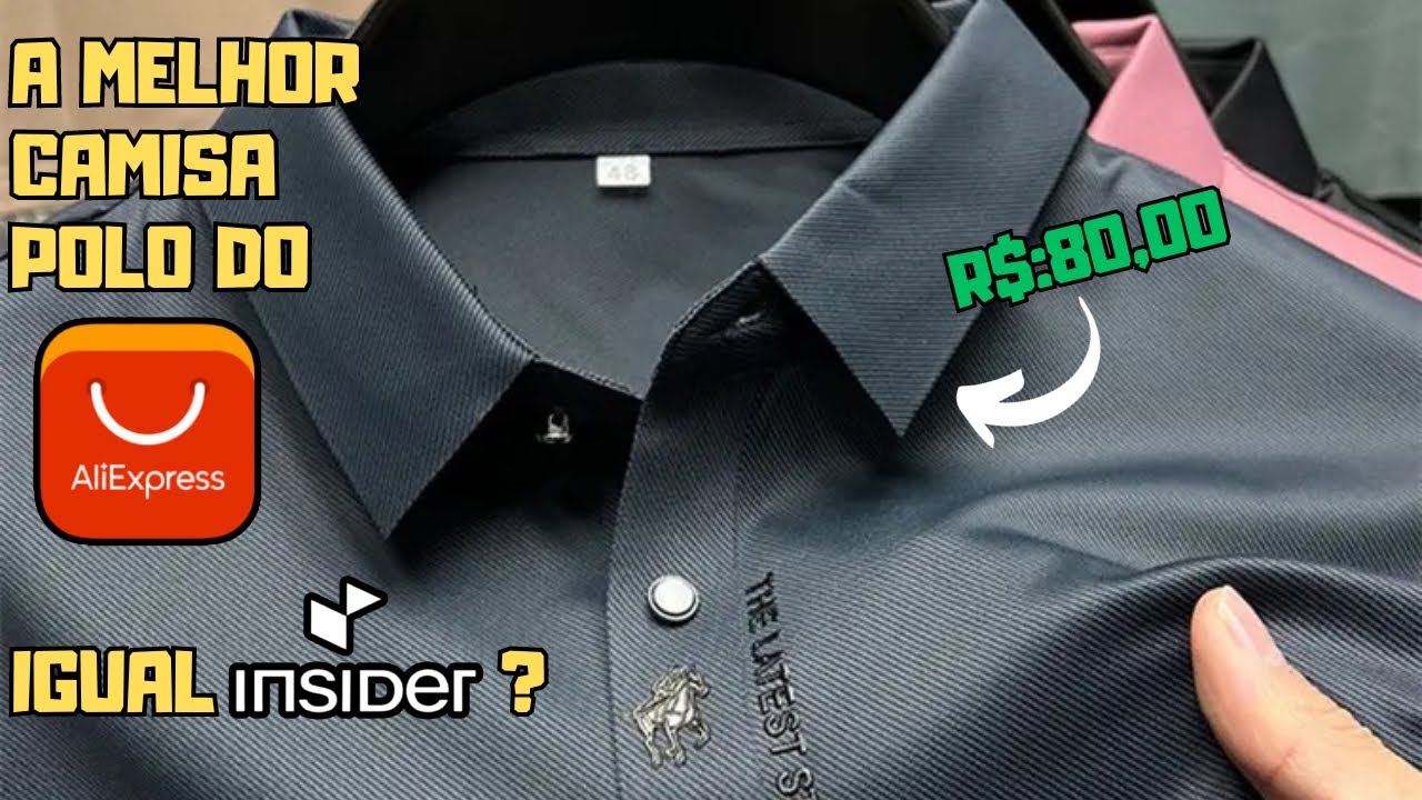 Camisa polo do AliExpress que valeu cada centavo!!!!