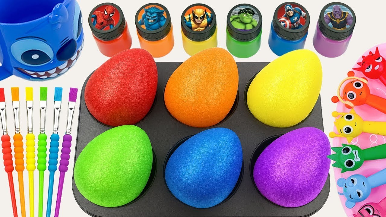Satisfying Video l DIY How To Make Real Funnyy Slimes Enjoy SPRUNKI Color Mixing Cup Disney ASMR